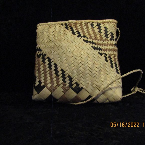 Hand Made Straw Shoulder Purse Hand Made in Mexico - Picture 1 of 6